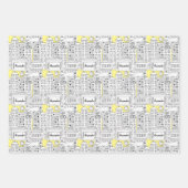 レトロシパーソナライズされたティ建物かわいいハンドドロー ラッピングペーパーシート (正面3)