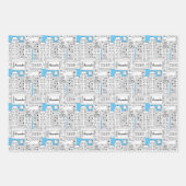 レトロシパーソナライズされたティ建物かわいいハンドドロー ラッピングペーパーシート (正面)