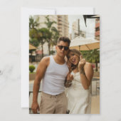 レトロシモダンックフリードリンクズテラコッタ結婚ズ 招待状 (裏面)