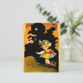 レトロシャドーバレンタインの葉書 ポストカード (スタンド正面)