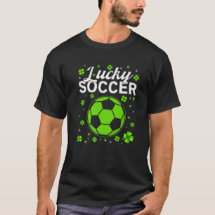 レトロシャムロックサッカーラバースポーツSt patricks day Tシャツ