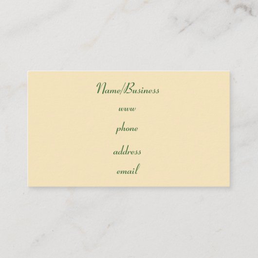 レトロシャムロック名刺 名刺 (裏面)