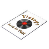 レトロシャルプラット、ビニル、ヴィンテージ、オルディ ノートブック (左側)