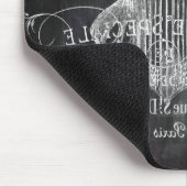 レトロシャルボードスクリプトビクトリアンランジェリーコルセット マウスパッド (コーナー)