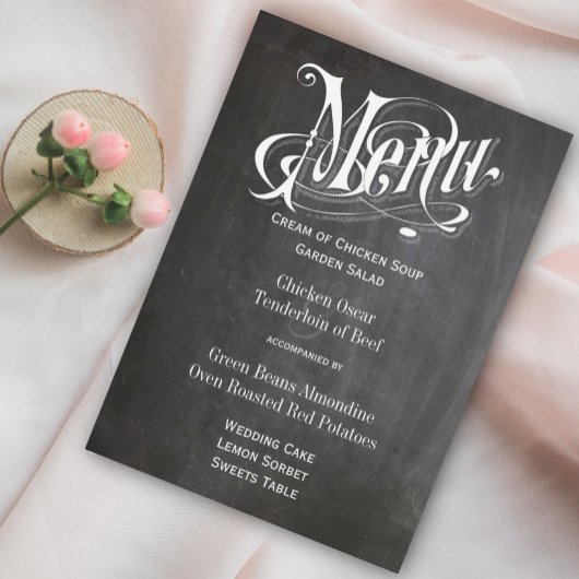 レトロシャルボードビストロスタイル メニュー