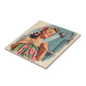 レトロシャワーピンアップ タイル (側面)