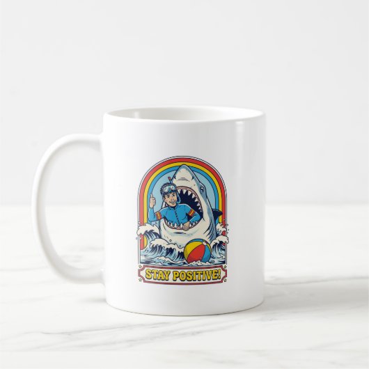レトロシャークの夏 コーヒーマグカップ (左)