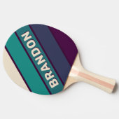 レトロシャーロットはっきりしたレインボー 卓球ラケット (横)