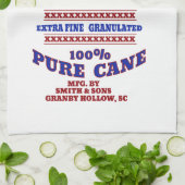 レトロシュガーバッグデザインキッチンタオル キッチンタオル (折り畳み)