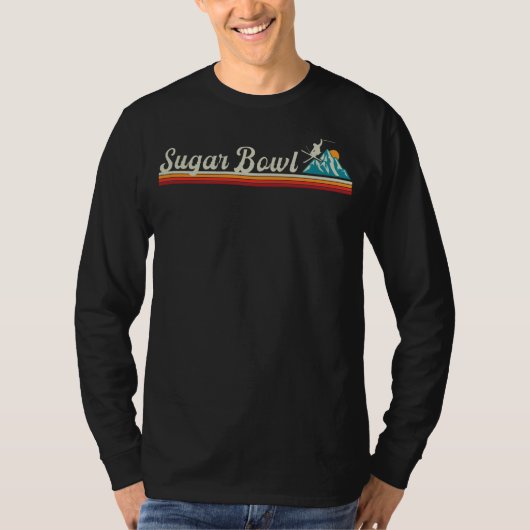 レトロシュガーボウルマウンテンスキー Tシャツ (正面)