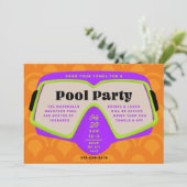 レトロシュノーケルプールパーティー 招待状 (スタンド正面)