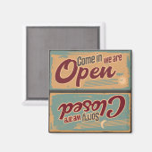 レトロショップサインオープンクローズド食洗機 マグネット (正面/裏面)