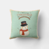 レトロショーメンハッピーニューイヤーメリークリスマス クッション (裏面)