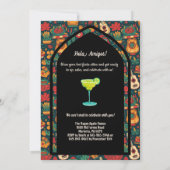 レトロシンコデマヨキュートキャットマルガリータフィエスタ 招待状 (裏面)