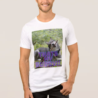 レトロシンセウェーブのハスキー犬の写真Tシャツ「That's My Buddy」 トライブレンドＴシャツ