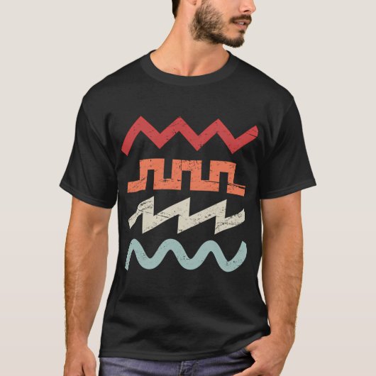 レトロシンセウェーブフォーム Tシャツ (正面)