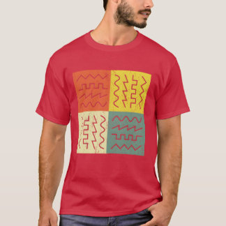 レトロシンセサイザー波形エレクトロニックミュージック Tシャツ