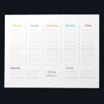レトロシンプルウィークリープランナー ノートパッド<br><div class="desc">今週のプランナーは月曜書日から日曜日までの仕事に宇宙がある。星やシンプル線、フォントなどレトロな要素を持つプランナーでミニマル。ショッピングリストや学校用としても使える！次の項目も使用可能：</div>