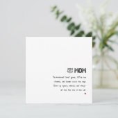 レトロシンプルサンセットキャットポーズキャッおもしろいトママモカード カード (スタンド正面)