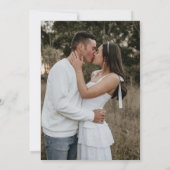 レトロシンプルテラコッタワンフォトズ結婚ーズ セーブザデート (裏面)