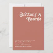 レトロシンプルビベス |古いバラすべて結婚の 招待状 (正面)