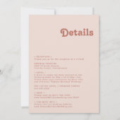 レトロシンプルビベス |古いバラすべて結婚の 招待状 (裏面)