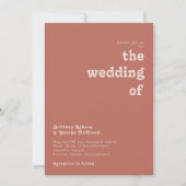 レトロシンプルビベス |古いバラ結婚の 招待状 (正面)