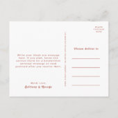 レトロシンプルビベス |旧バラ結婚の皆様に感謝 ポストカード (裏面)