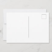 レトロシンプル写真の保存日付 招待状 (裏面)