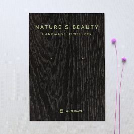 レトロシンプル木材イヤリングジュエリー表示カード