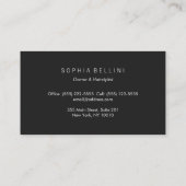 レトロシンプル金ゴールドモノグラム 名刺 (裏面)