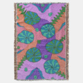 レトロシーガーデン抽象芸術 スローブランケット (正面縦)