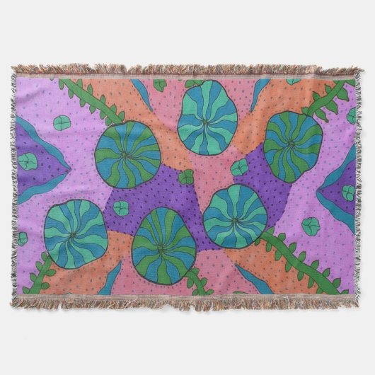レトロシーガーデン抽象芸術 スローブランケット (正面)