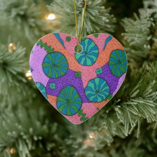 レトロシーガーデン抽象芸術 セラミックオーナメント (ツリー)