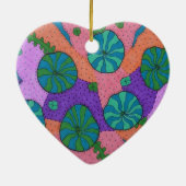 レトロシーガーデン抽象芸術 セラミックオーナメント (裏面)