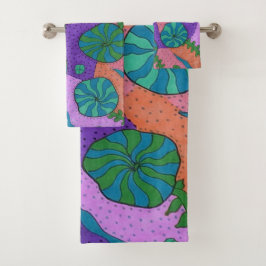 レトロシーガーデン抽象芸術  バスタオルセット
