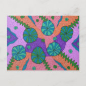 レトロシーガーデン抽象芸術 ポストカード (正面)