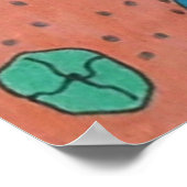 レトロシーガーデンinオレンジと紫 ポスター (角)