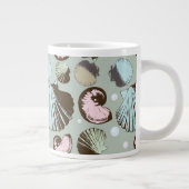 レトロシーシェルパターン ジャンボコーヒーマグカップ (右)