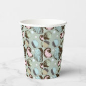 レトロシーシェルパターン 紙コップ (右)