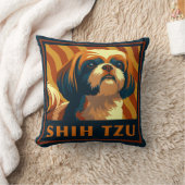 レトロシーズー（犬）ズパピードッグ クッション (ブランケット)