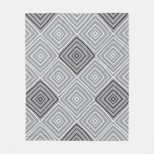 レトロシームレスパターン、敷物、カーペット  フリースブランケット (正面)