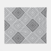 レトロシームレスパターン、敷物、カーペット  フリースブランケット (正面(横))