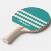 レトロシー・ブリージー・スリーストライプス ネーム入り 卓球ラケット (正面アングル)