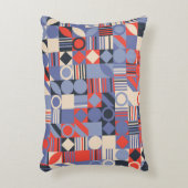 レトロジオメトリカバーセットバウハウスレトロデザインc アクセントクッション (正面(垂直))