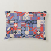 レトロジオメトリカバーセットバウハウスレトロデザインc アクセントクッション (裏面)