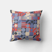 レトロジオメトリカバーセットバウハウスレトロデザインc クッション (裏面)