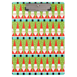 レトロジオメトリックサンタクリップボード クリップボード