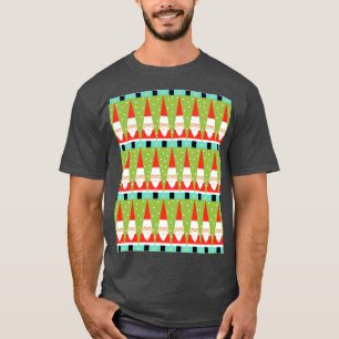 レトロジオメトリックサンタTシャツ Tシャツ