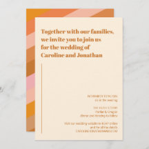 レトロジオメトリックテラコッタピンクサ結婚スト